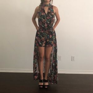 NWT I.N.  SAN FRANCISCO ROMPER/ MAXI DRESS